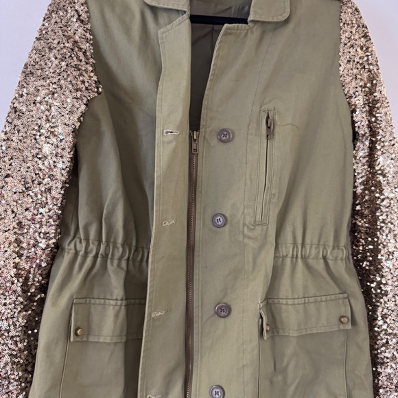 Faubourg Du Temple Statement Green Utility Jacket - Picture 3 of 3
